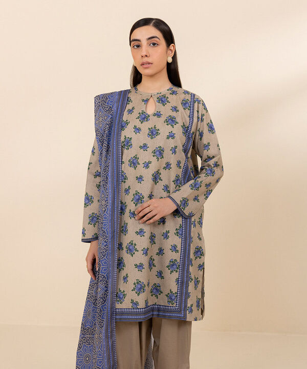 SAPPHIRE | UNSTITCHED 3 PIECE PRINTED LAWN SUIT
