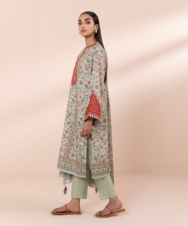 SAPPHIRE | UNSTITCHED 3 PIECE EMBROIDERED LAWN SUIT