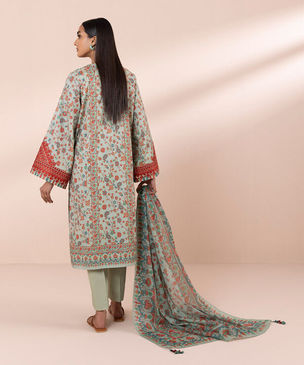 SAPPHIRE | UNSTITCHED 3 PIECE EMBROIDERED LAWN SUIT