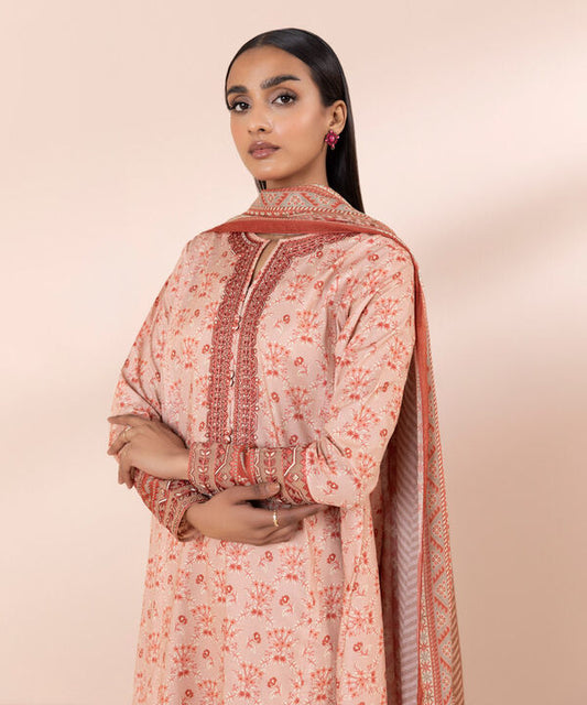 SAPPHIRE | UNSTITCHED 3 PIECE EMBROIDERED LAWN SUIT