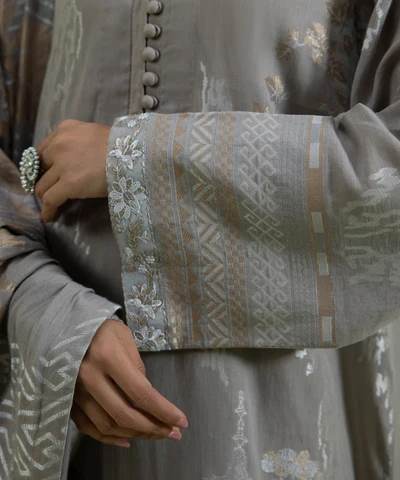 Sapphire | Unstitched 3Pc Embroidered Jacquard Suit
