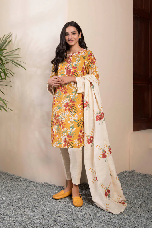 Sapphire | Unstitched 3Pc Printed Khaddar Suit | U3P-WS23R9-28