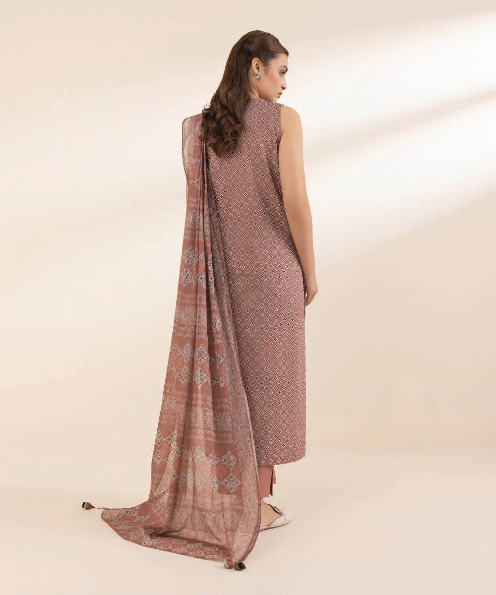 SAPPHIRE | UNSTITCHED 3 PIECE PRINTED LAWN SUIT