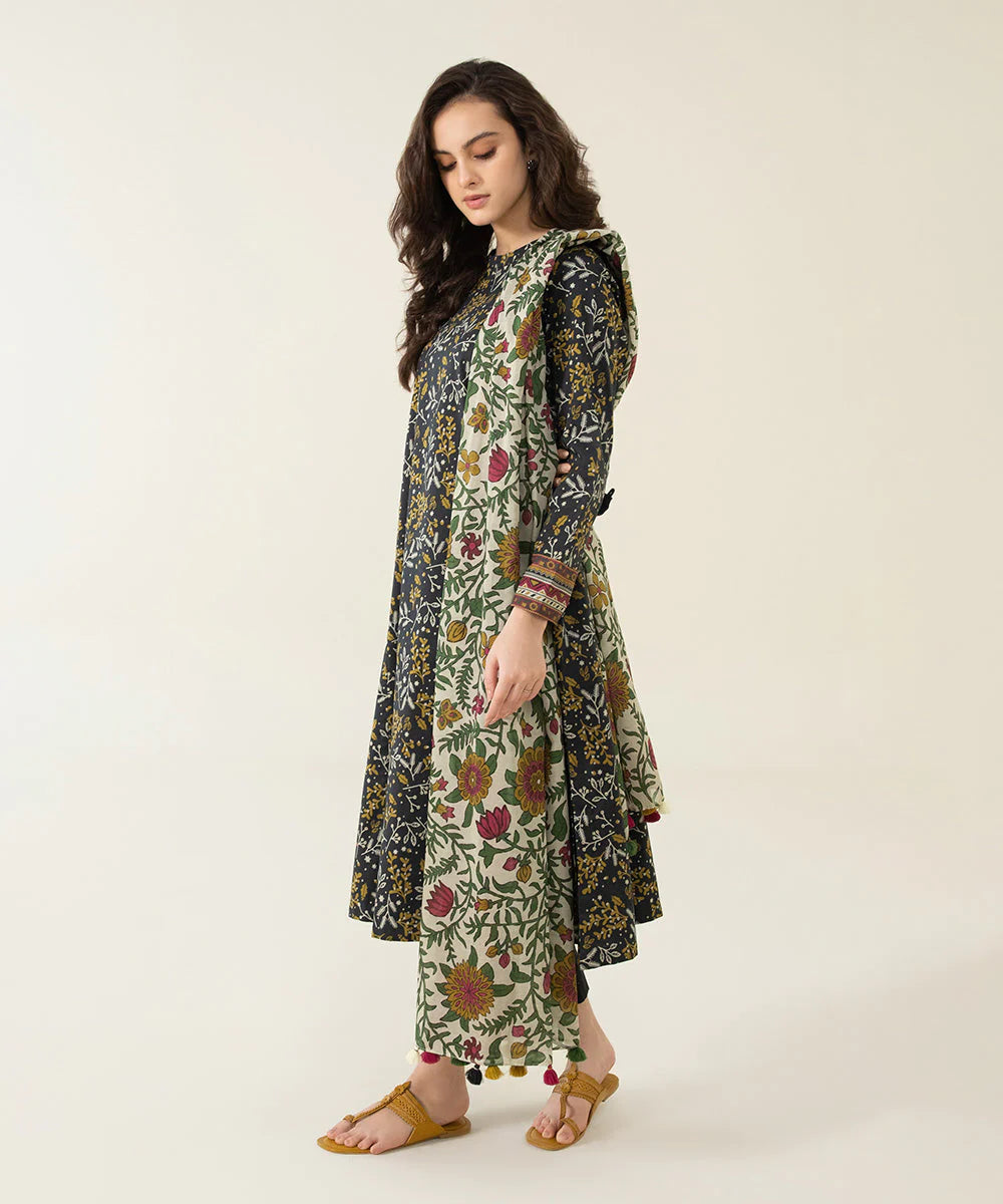 Sapphire | Unstitched 2Pc Printed Lawn - Shirt & Dupatta | U2D-DY23V4-10-R