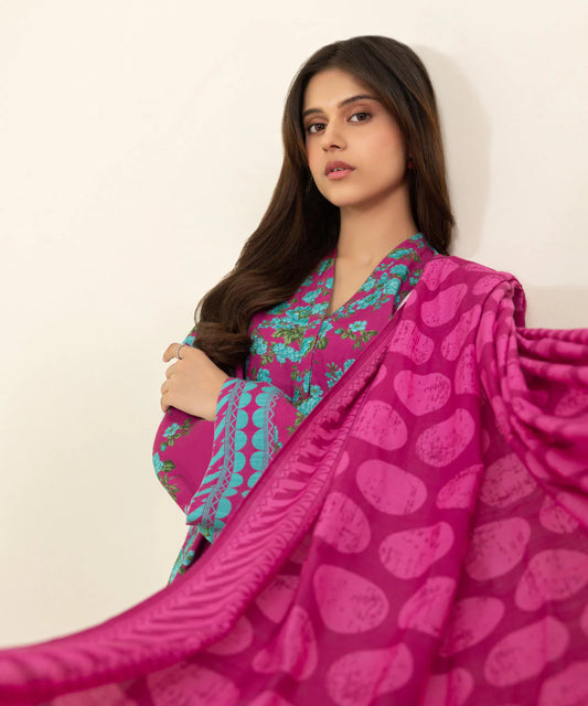 SAPPHIRE | UNSTITCHED 2 PIECE PRINTED LIGHT KHADDAR SUIT