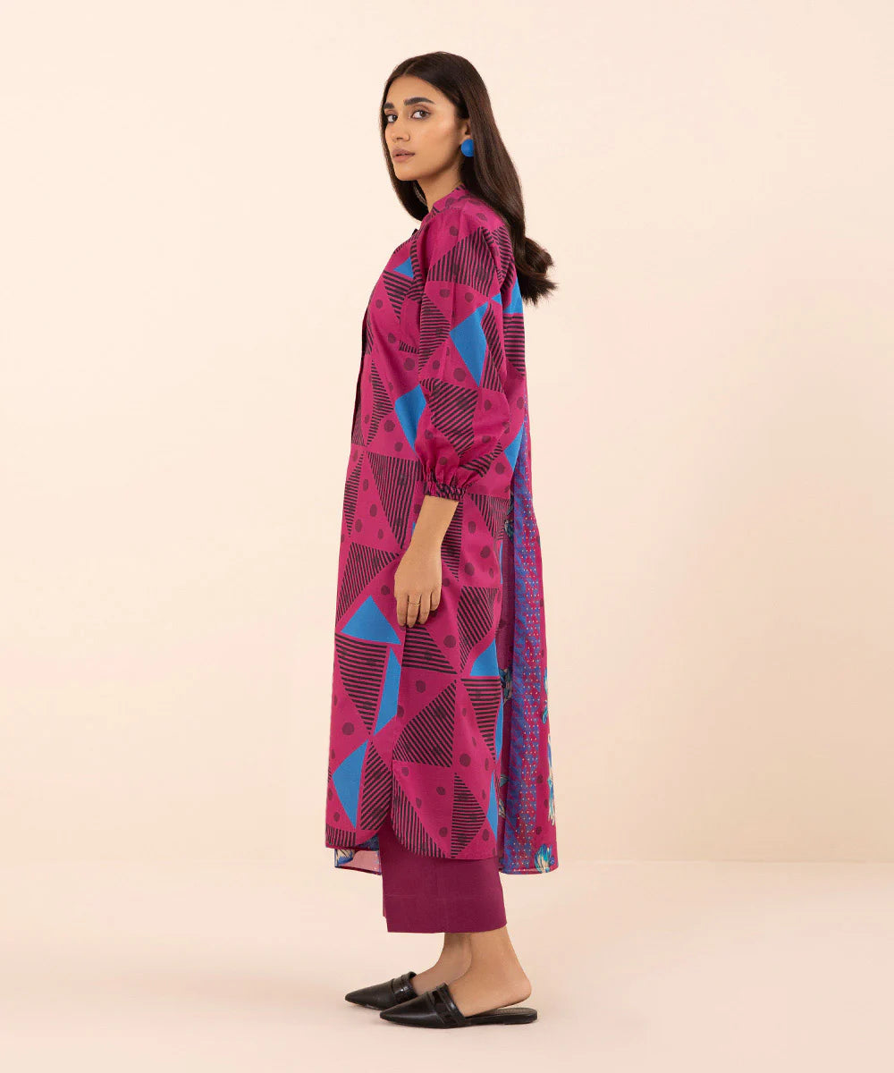 SAPPHIRE | UNSTITCHED 2 PIECE PRINTED LAWN SUIT