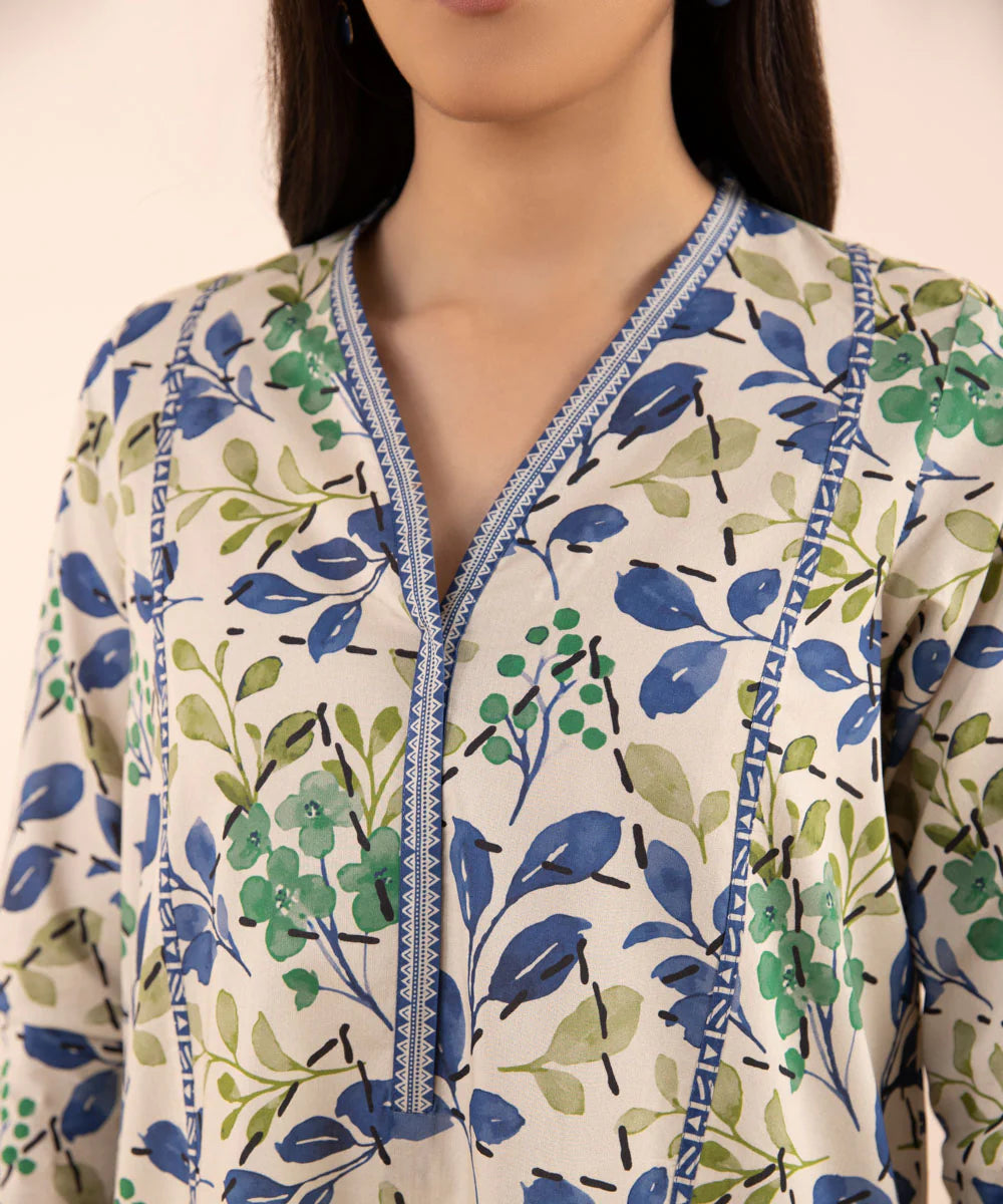 SAPPHIRE | UNSTITCHED 2 PIECE PRINTED LAWN SUIT