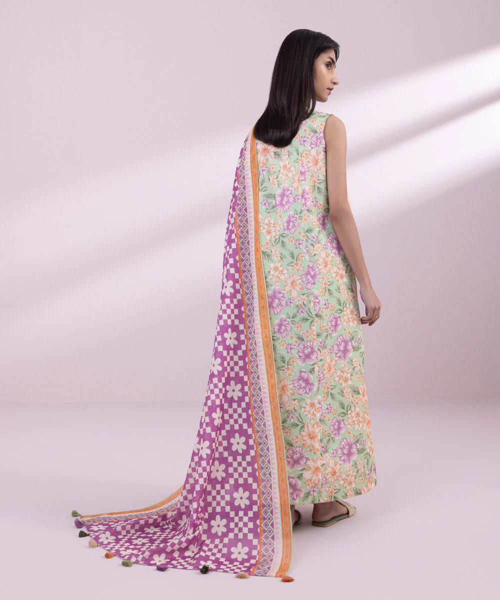 SAPPHIRE | UNSTITCHED 2 PIECE PRINTED LAWN SUIT