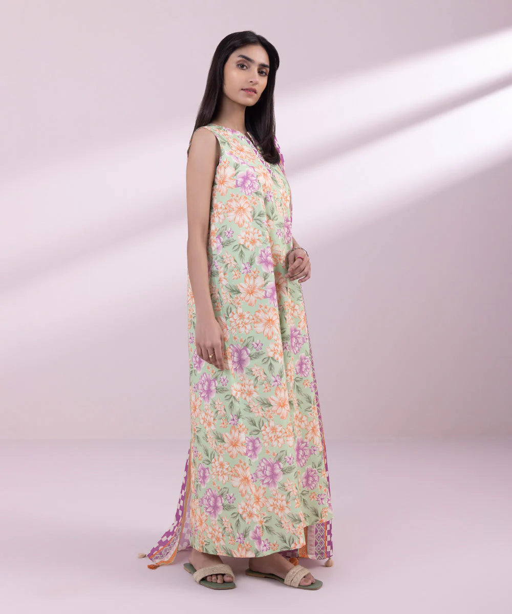 SAPPHIRE | UNSTITCHED 2 PIECE PRINTED LAWN SUIT