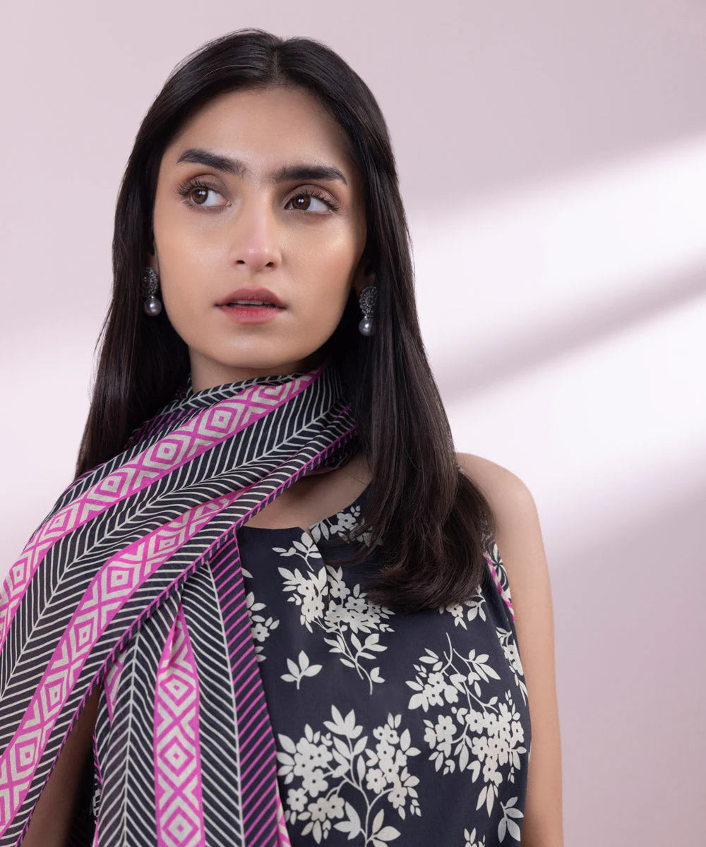 SAPPHIRE | UNSTITCHED 2 PIECE PRINTED LAWN SUIT