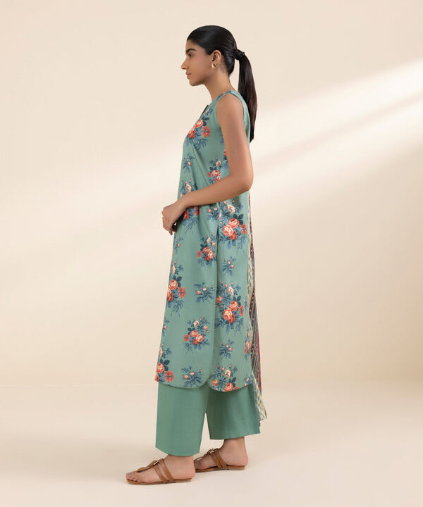 SAPPHIRE | UNSTITCHED 2 PIECE PRINTED LAWN SUIT