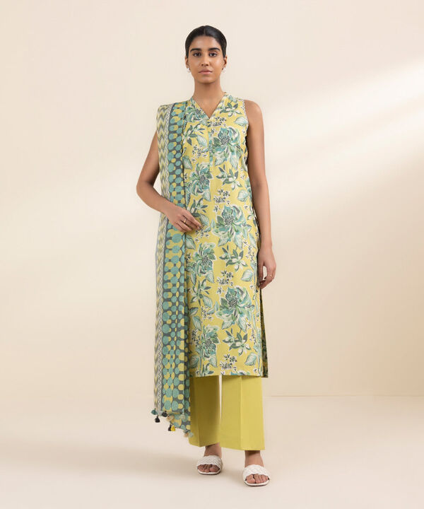 SAPPHIRE | UNSTITCHED 2 PIECE PRINTED LAWN SUIT