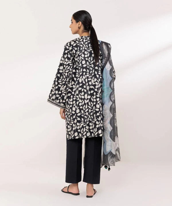 SAPPHIRE | UNSTITCHED 2 PIECE PRINTED COTTON SUIT