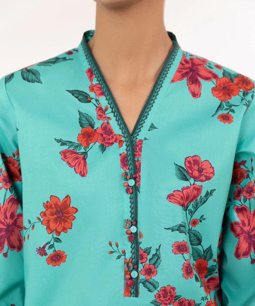 SAPPHIRE | UNSTITCHED 2 PIECE PRINTED LAWN SUIT