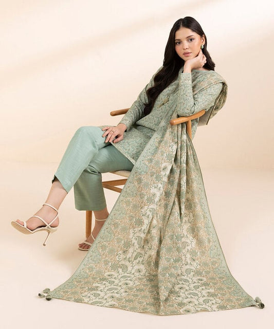 SAPPHIRE | UNSTITCHED 2 PIECE PRINTED CAMBRIC SUIT