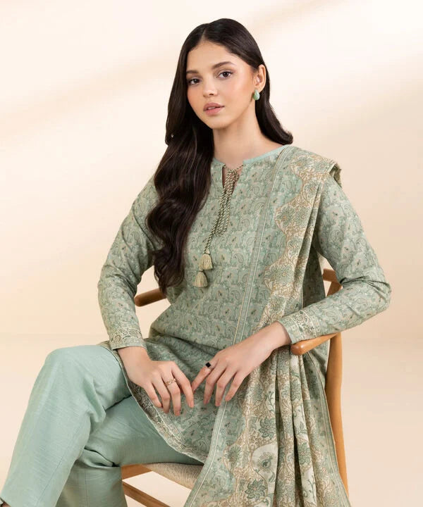 SAPPHIRE | UNSTITCHED 2 PIECE PRINTED CAMBRIC SUIT