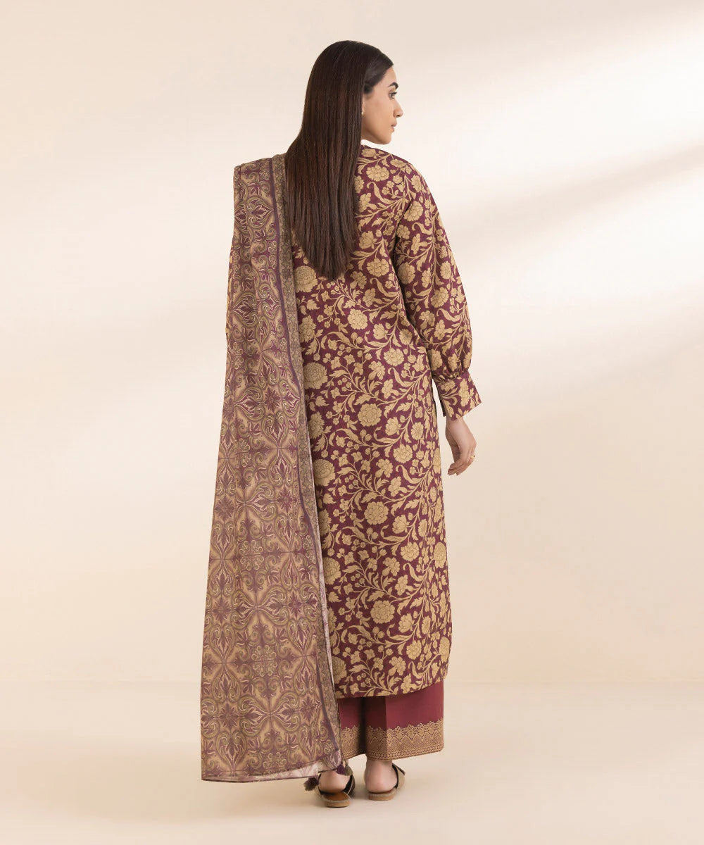 SAPPHIRE | UNSTITCHED 2 PIECE PRINTED COTTON SUIT