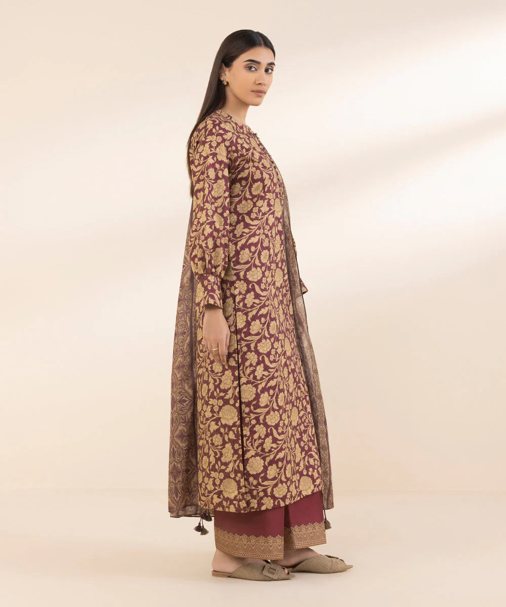 SAPPHIRE | UNSTITCHED 2 PIECE PRINTED COTTON SUIT