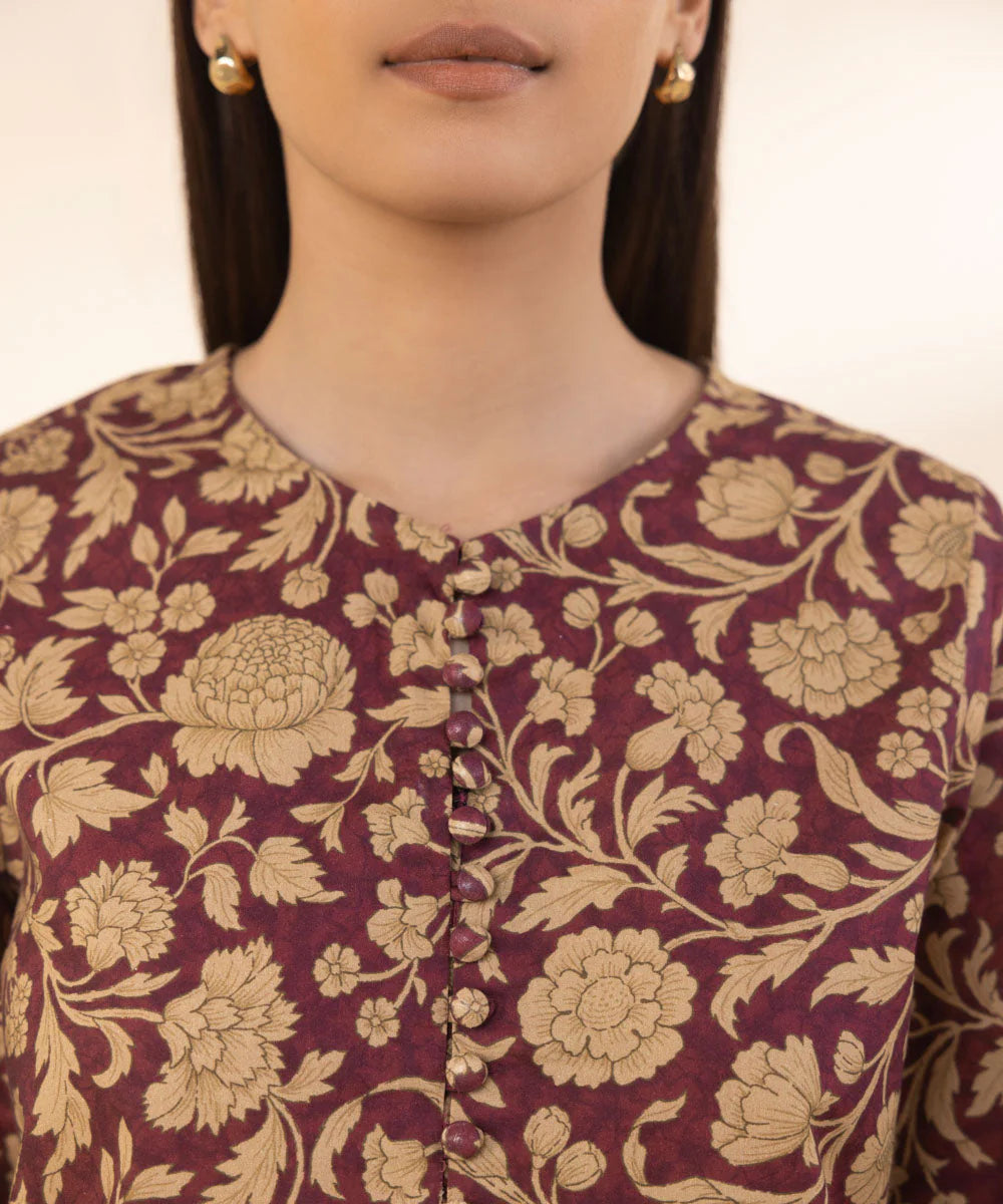 SAPPHIRE | UNSTITCHED 2 PIECE PRINTED COTTON SUIT