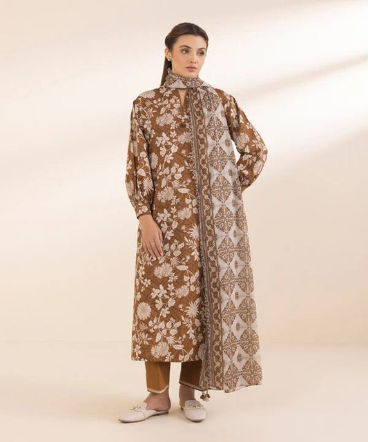 SAPPHIRE | UNSTITCHED 2 PIECE PRINTED COTTON SUIT
