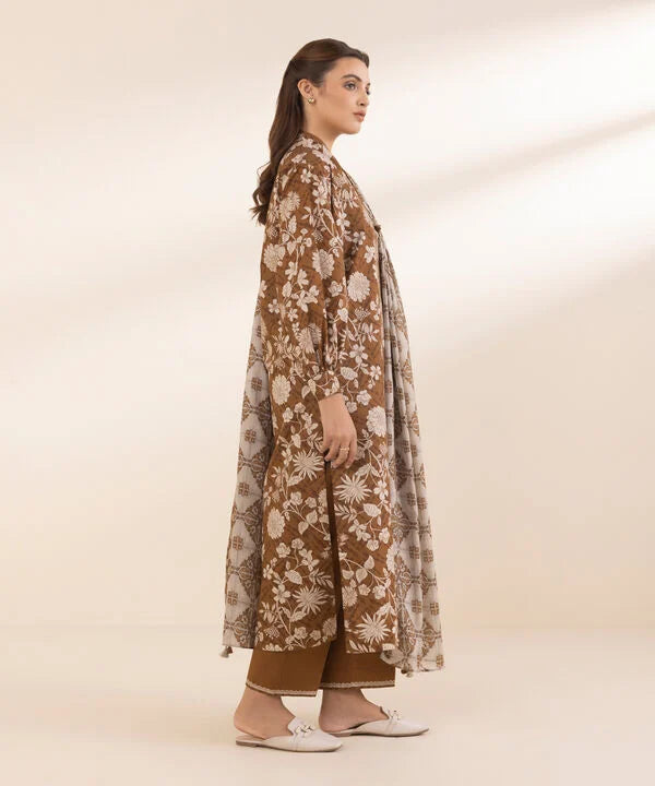 SAPPHIRE | UNSTITCHED 2 PIECE PRINTED COTTON SUIT