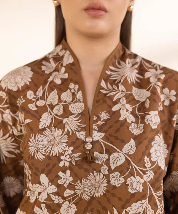 SAPPHIRE | UNSTITCHED 2 PIECE PRINTED COTTON SUIT