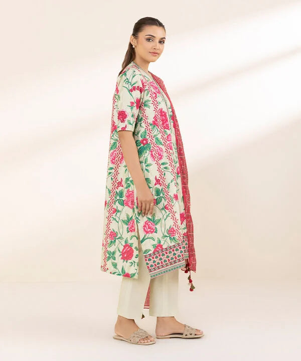SAPPHIRE | UNSTITCHED 2 PIECE PRINTED LAWN SUIT