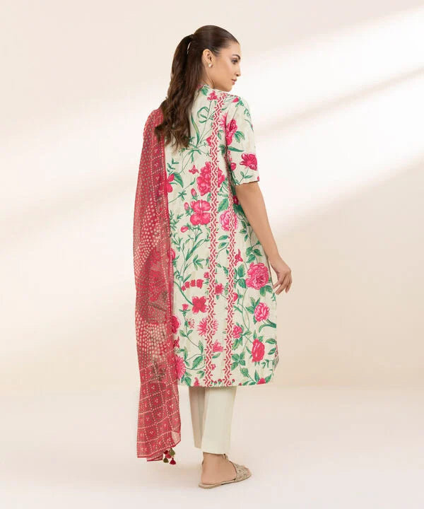 SAPPHIRE | UNSTITCHED 2 PIECE PRINTED LAWN SUIT