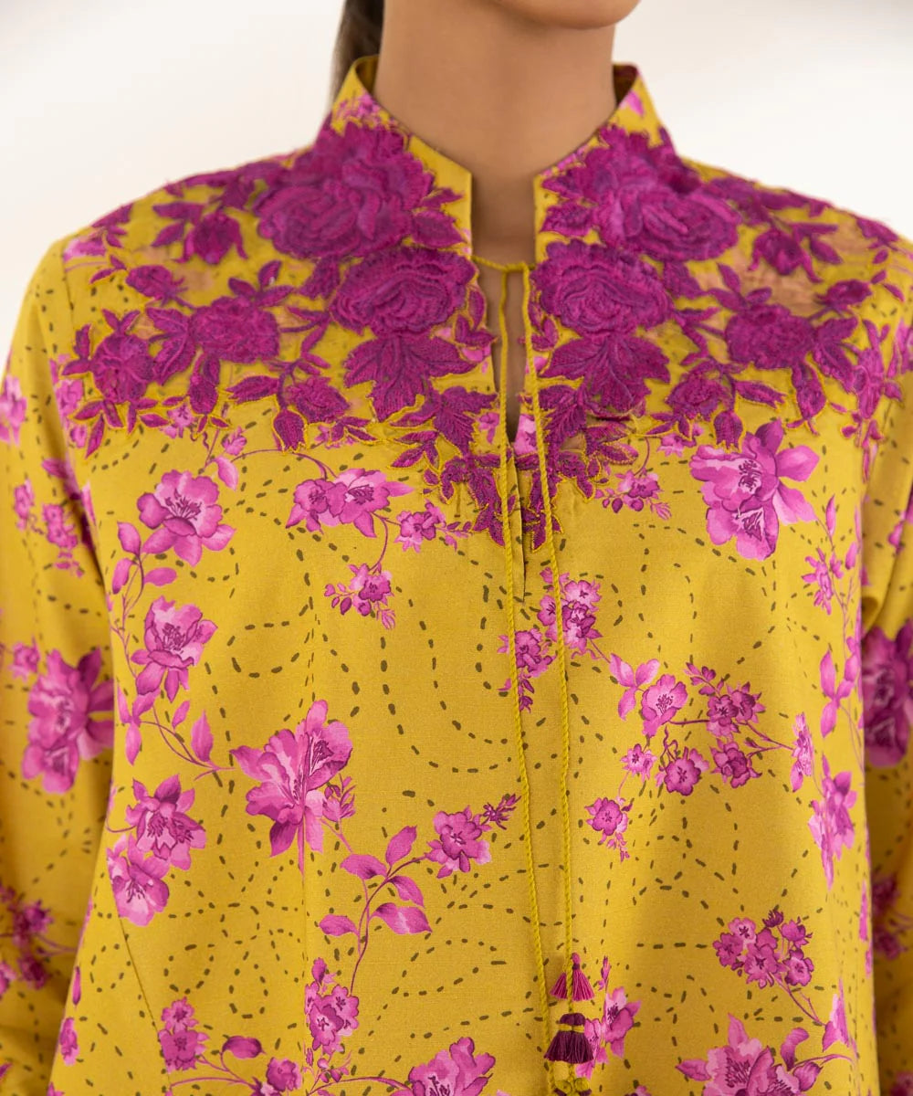 SAPPHIRE | UNSTITCHED 2 PIECE PRINTED EMBROIDERED LAWN SUIT