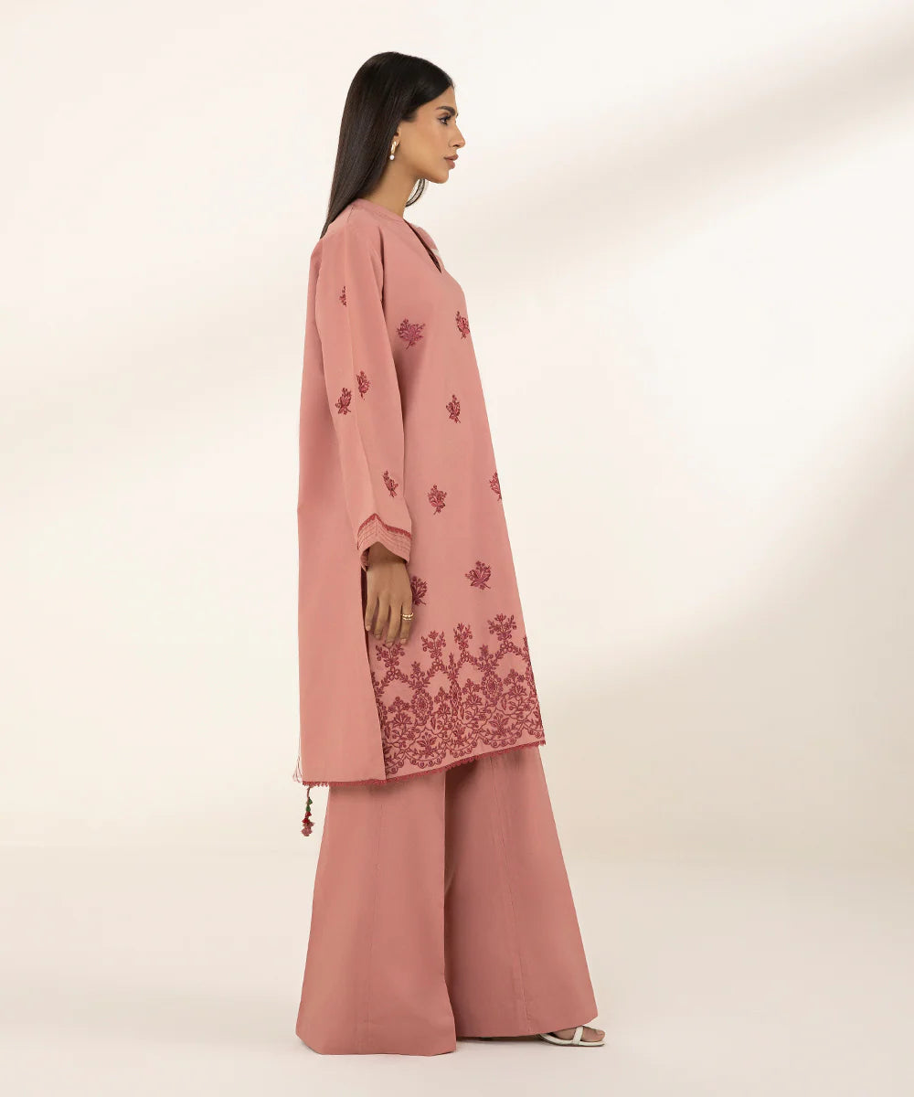 SAPPHIRE | UNSTITCHED 2 PIECE EMBROIDERED LAWN SUIT