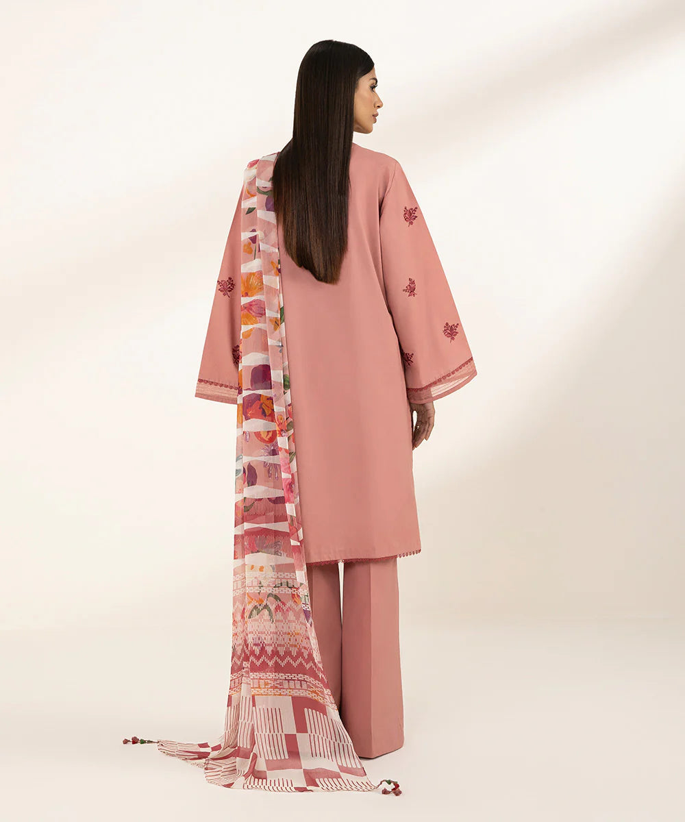 SAPPHIRE | UNSTITCHED 2 PIECE EMBROIDERED LAWN SUIT