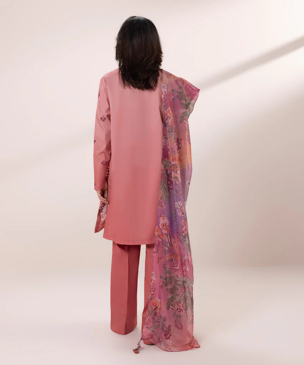SAPPHIRE | UNSTITCHED 3 PIECE EMBROIDERED CAMBRIC SUIT