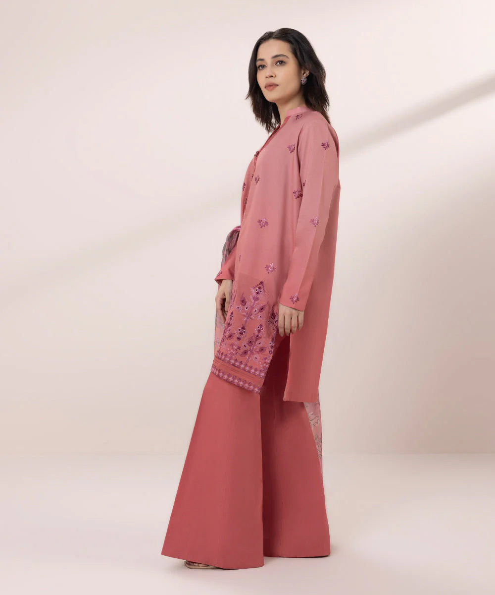 SAPPHIRE | UNSTITCHED 3 PIECE EMBROIDERED CAMBRIC SUIT