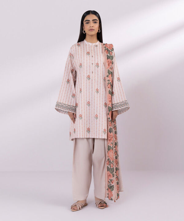 SAPPHIRE | UNSTITCHED 2 PIECE EMBROIDERED LAWN SUIT