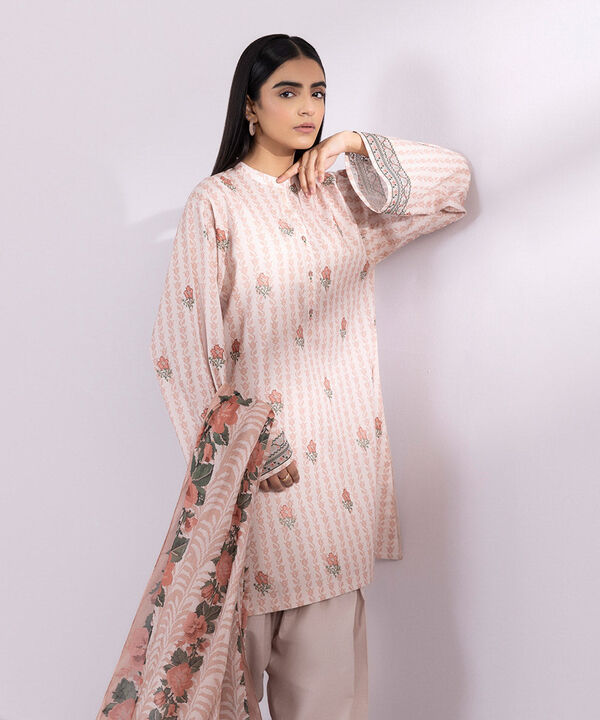 SAPPHIRE | UNSTITCHED 2 PIECE EMBROIDERED LAWN SUIT