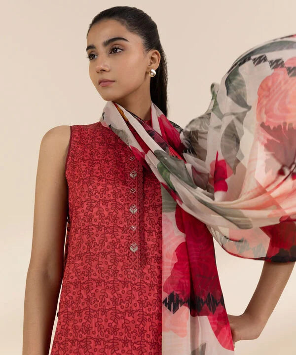 SAPPHIRE | UNSTITCHED 2 PIECE EMBROIDERED LAWN SUIT