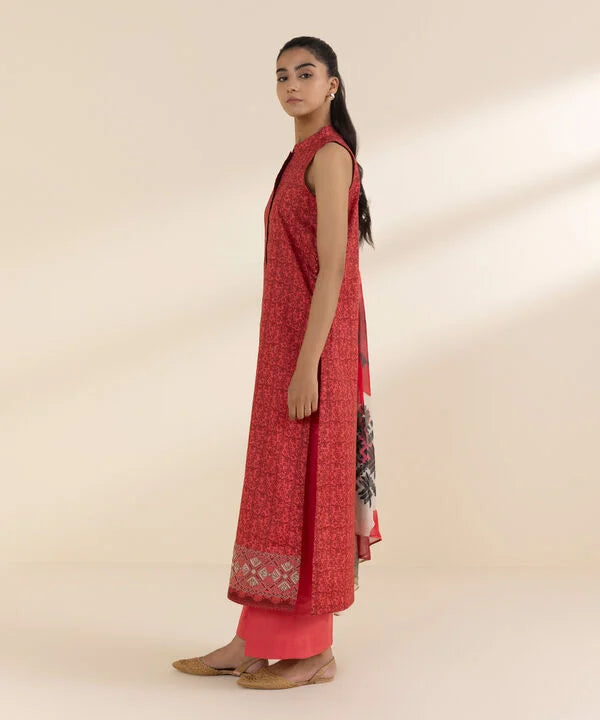SAPPHIRE | UNSTITCHED 2 PIECE EMBROIDERED LAWN SUIT