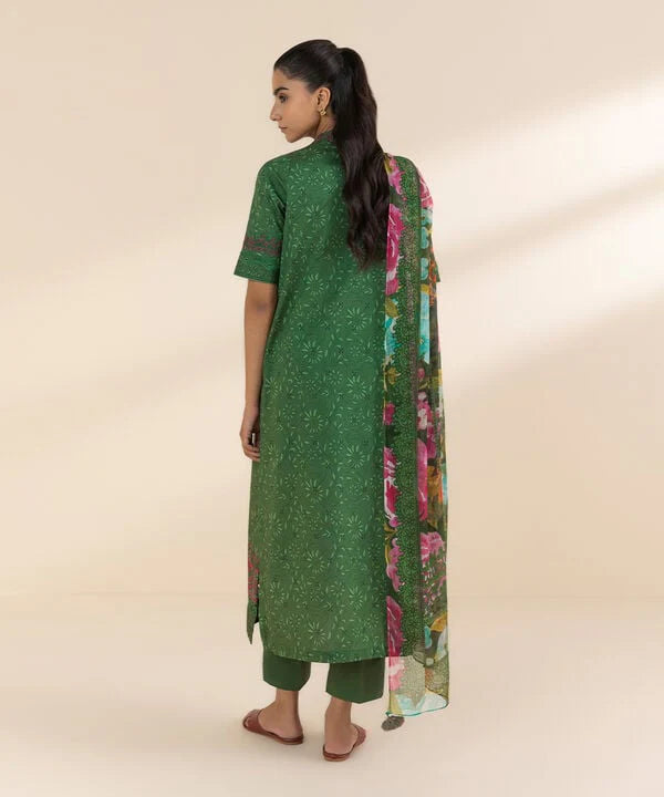 SAPPHIRE | UNSTITCHED 2 PIECE EMBROIDERED LAWN SUIT