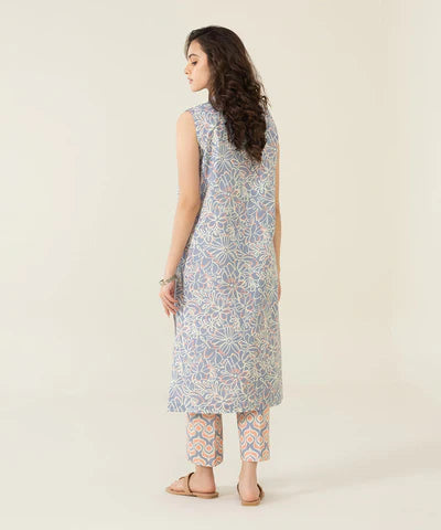 Sapphire | Unstitched 2Pc Printed Lawn - Shirt & Trouser | U2T-DY23V4-10-R