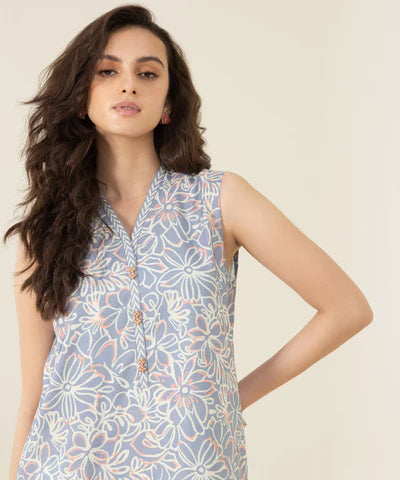 Sapphire | Unstitched 2Pc Printed Lawn - Shirt & Trouser | U2T-DY23V4-10-R