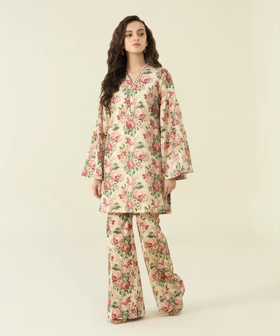 Sapphire | Unstitched 2Pc Printed Lawn - Shirt & Trouser | U2T-DY23V4-11R