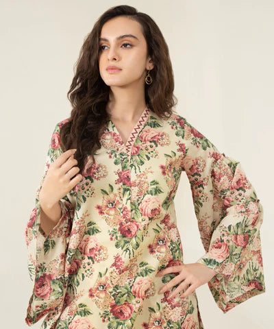 Sapphire | Unstitched 2Pc Printed Lawn - Shirt & Trouser | U2T-DY23V4-11R
