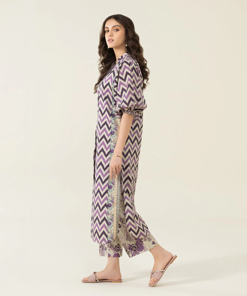 Sapphire | Unstitched 2Pc Printed Lawn - Shirt & Trouser | U2T-DY23V4-12-R