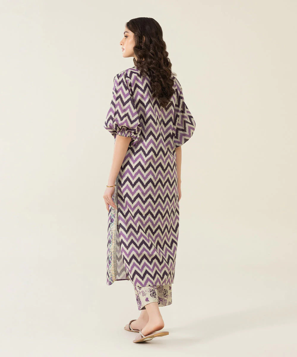 Sapphire | Unstitched 2Pc Printed Lawn - Shirt & Trouser | U2T-DY23V4-12-R