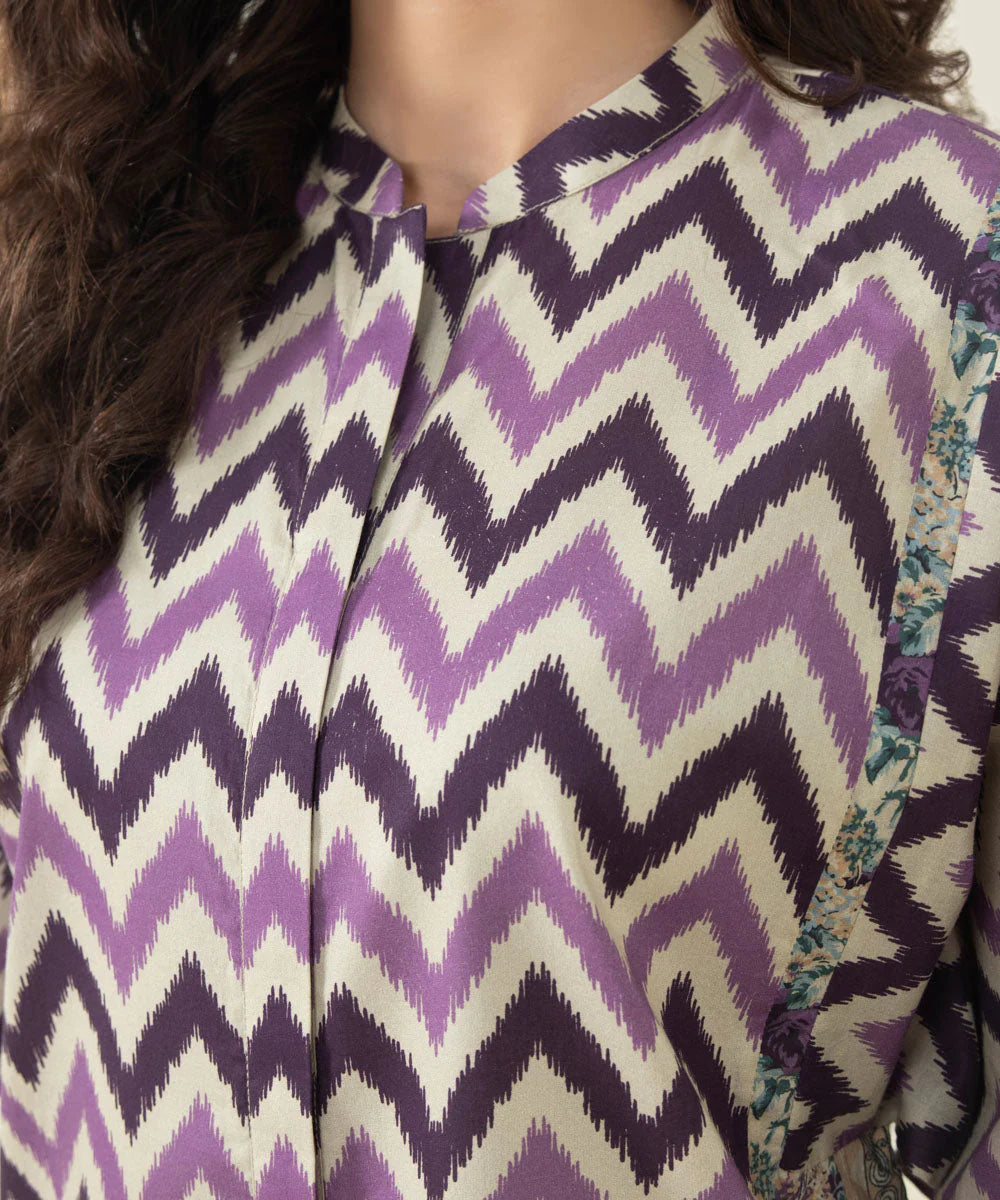 Sapphire | Unstitched 2Pc Printed Lawn - Shirt & Trouser | U2T-DY23V4-12-R