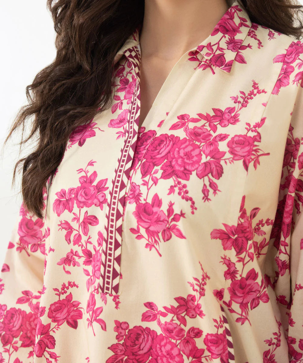 Sapphire | Unstitched 2Pc Printed Lawn - Shirt & Trouser | U2T-DY23V4-13R