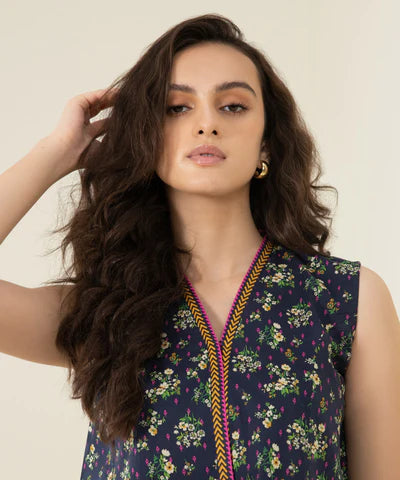 Sapphire | Unstitched 2Pc Printed Lawn - Shirt & Trouser | U2T-DY23V4-14R