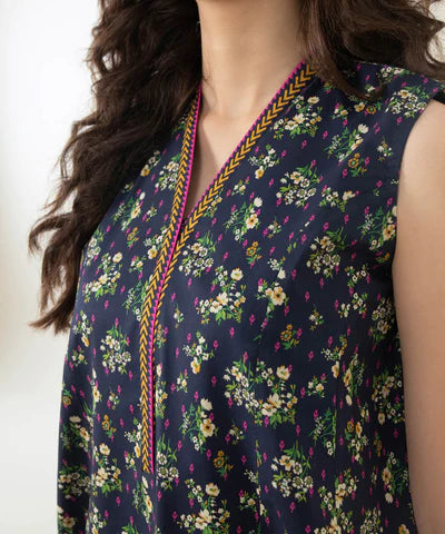 Sapphire | Unstitched 2Pc Printed Lawn - Shirt & Trouser | U2T-DY23V4-14R
