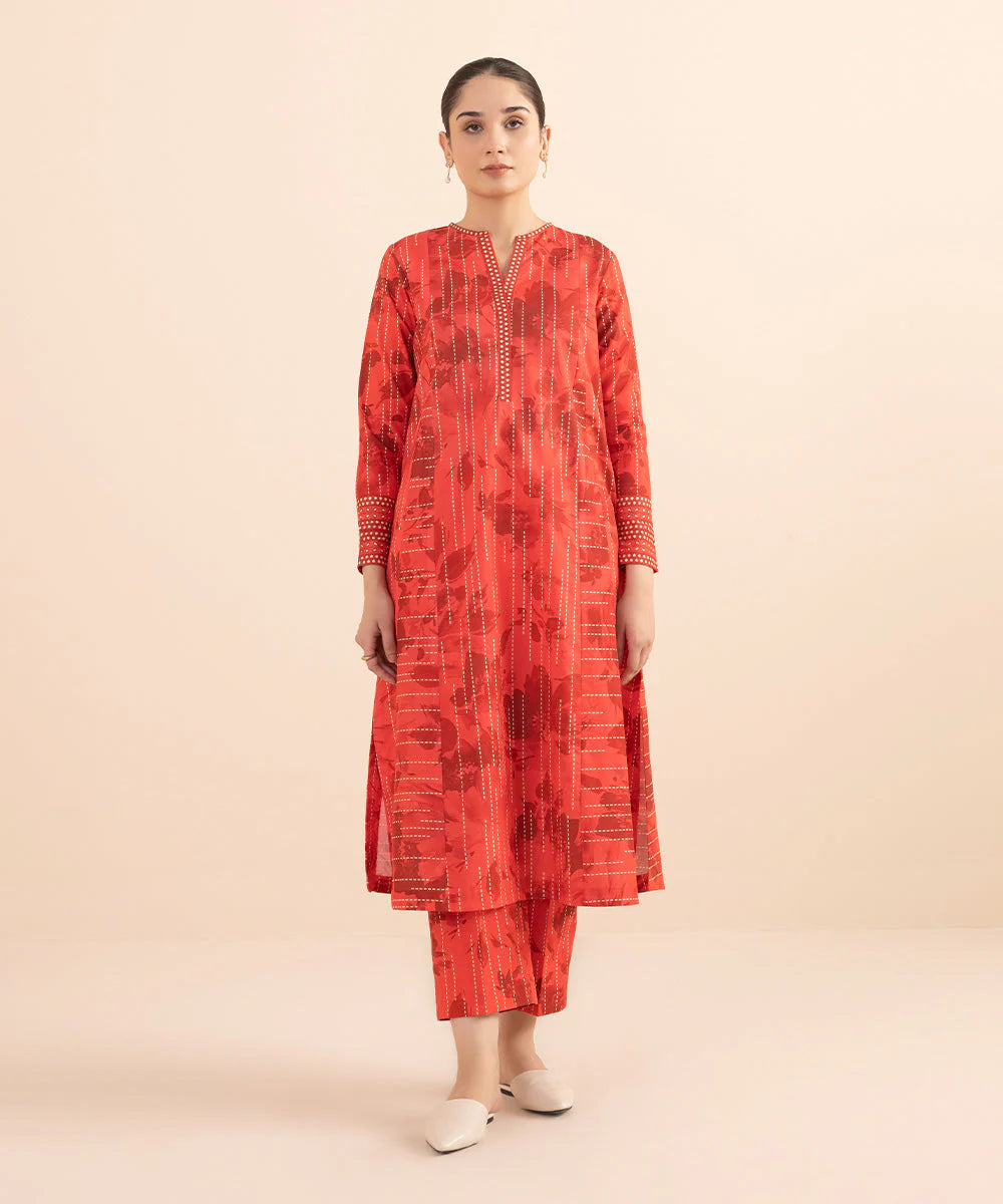 SAPPHIRE | UNSTITCHED 2 PIECE PRINTED LAWN SUIT