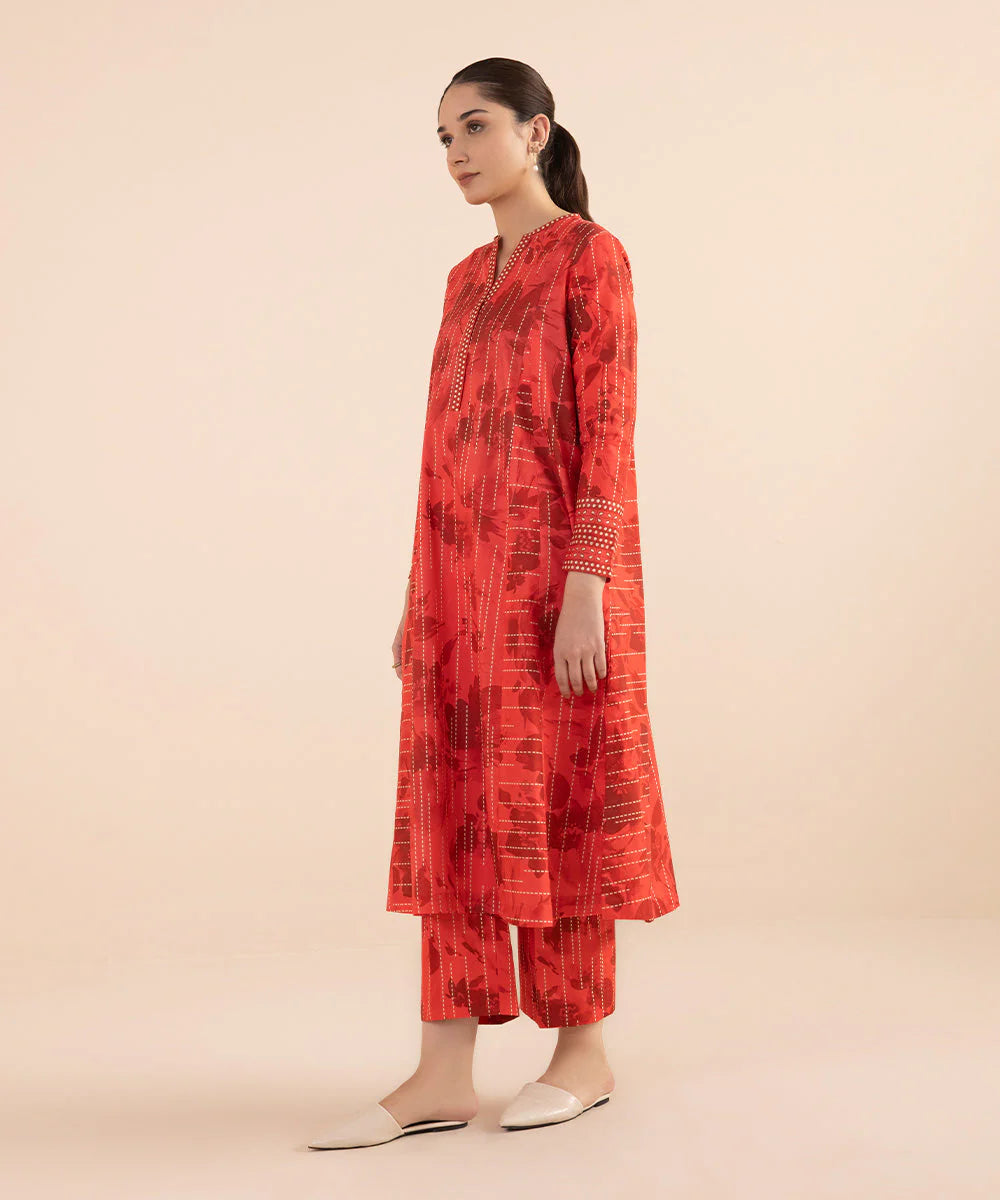 SAPPHIRE | UNSTITCHED 2 PIECE PRINTED LAWN SUIT